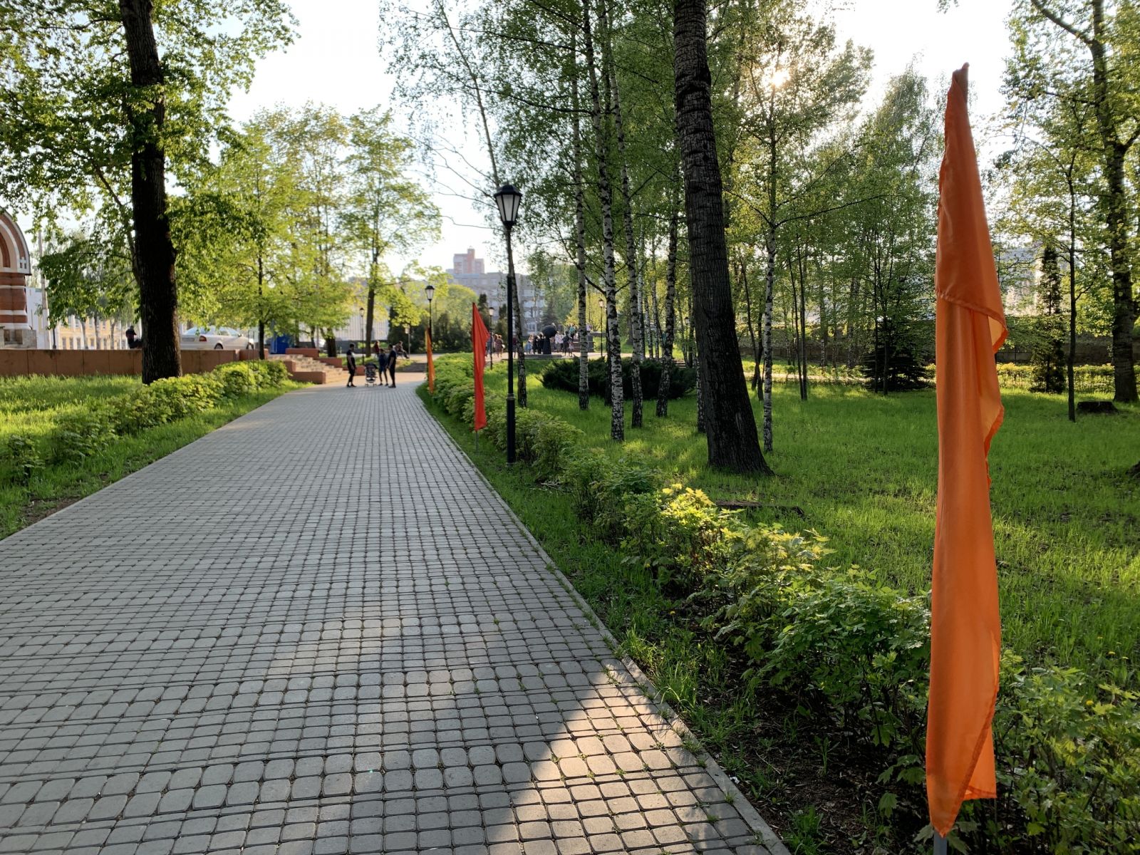 Красная звезда появилась в Нижнем парке Липецка в преддверии Дня Победы